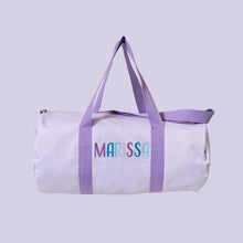 Load image into Gallery viewer, Personalised Tot Duffel in Purple