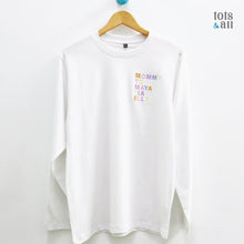 Load image into Gallery viewer, MOM Edition: The Personalised Embroidered Tee in White
