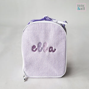 Personalised Lunch Bag in Purple