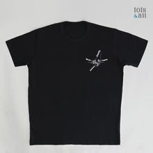 Load image into Gallery viewer, Personalised Holding Hands Tshirt in Black
