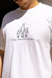*Limited Edition* Father's Day Family T-Shirt in White