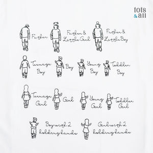 *Limited Edition* Father's Day Family T-Shirt in White