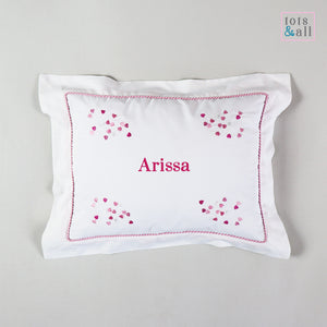 Personalised Hearts Pillow