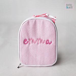 Personalised Lunch Bag in Pink