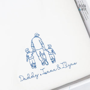 *Limited Edition* Father's Day Family T-Shirt in White
