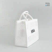 Load image into Gallery viewer, Personalised Jelly Tote Bag in White
