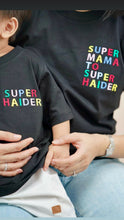 Load image into Gallery viewer, MOM Edition: The Personalised Embroidered Tee in Black
