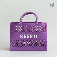 Load image into Gallery viewer, Personalised Jelly Tote Bag in Purple
