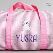 Load image into Gallery viewer, Personalised Mini Duffel Bag in Pink
