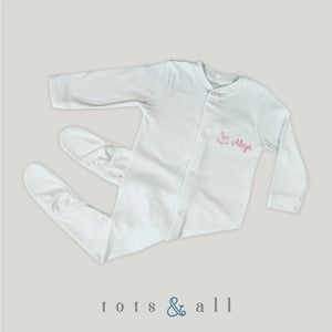 Personalised Baby Sleepsuit