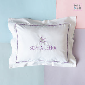 Personalised Pillow in Purple
