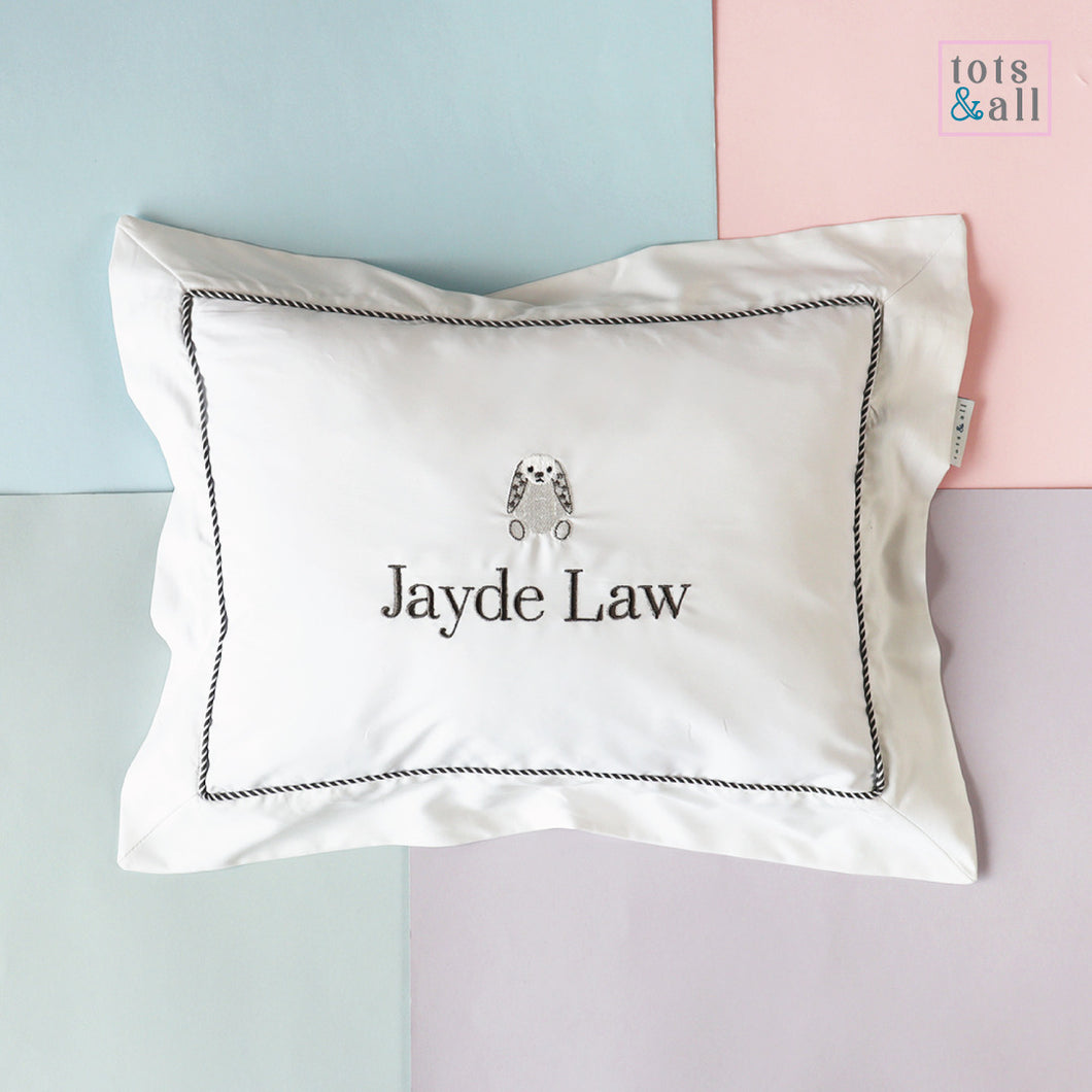Personalised Pillow in Grey