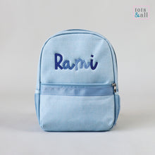 Load image into Gallery viewer, *LIMITED  EDITION* Personalised Toddler Backpack in Ombre Blue
