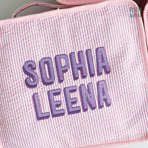 Personalised Set of 3 Packing Cubes in Pink