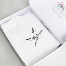 Load image into Gallery viewer, Personalised Holding Hands T Shirt in White
