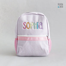 Load image into Gallery viewer, Personalised Toddler Backpack in Baby Pink
