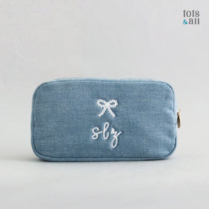 *LIMITED EDITION* Personalised Denim Mini Tot Bag