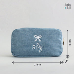 *LIMITED EDITION* Personalised Denim Mini Tot Bag