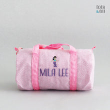 Load image into Gallery viewer, Personalised Mini Duffel Bag in Pink
