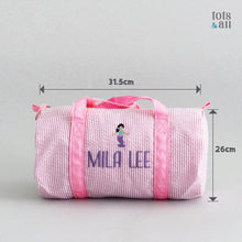 Load image into Gallery viewer, Personalised Mini Duffel Bag in Pink
