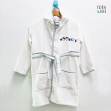 Load image into Gallery viewer, Personalised Bathrobe in Pirate Font
