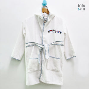 Personalised Bathrobe in Pirate Font