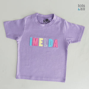 Personalised Purple Kids T-shirt