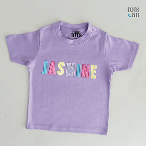 Personalised Purple Kids T-shirt