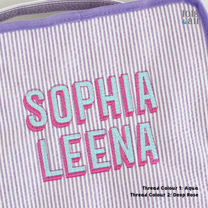Personalised Packing Roll Bag in Purple