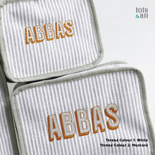 Load image into Gallery viewer, Personalised Set of 3 Packing Cubes in Grey
