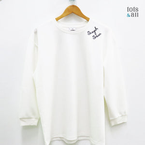 *Limited Edition* Personalised Mother's Day Sweatshirt with Names in White