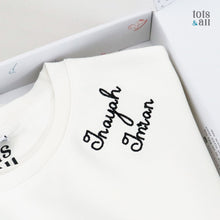 Load image into Gallery viewer, *Limited Edition* Personalised Mother&#39;s Day Sweatshirt with Names in White
