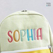 Load image into Gallery viewer, Personalised Toddler Backpack in Yellow
