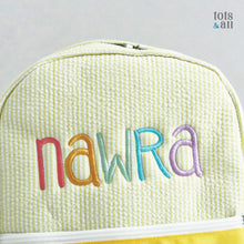 Load image into Gallery viewer, Personalised Toddler Backpack in Yellow
