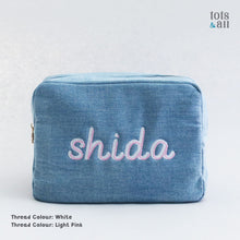Load image into Gallery viewer, *LIMITED EDITION* Personalised Denim Tot Bag in XL

