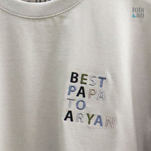 Load image into Gallery viewer, DAD Edition: The Personalised Embroidered Tee in Grey
