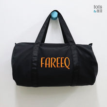 Load image into Gallery viewer, Personalised Duffel Bag in Solid Black
