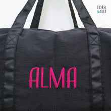 Load image into Gallery viewer, Personalised Duffel Bag in Solid Black
