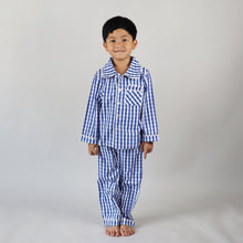 Load image into Gallery viewer, Dark Blue Gingham Pyjamas Set
