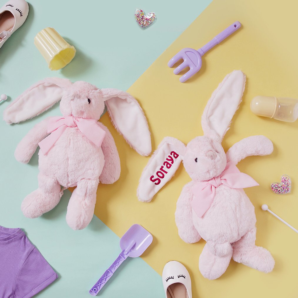 Personalised Tot Bunny in Pink