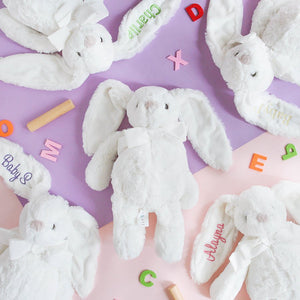 Personalised Tot Bunny in White