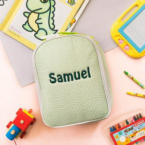 Personalised Lunch Bag in Green