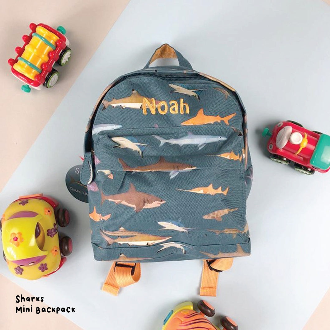 Personalised Shark Mini Backpack