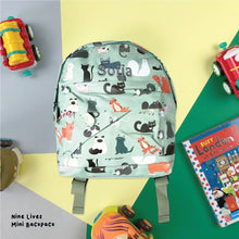 Load image into Gallery viewer, Personalised Nine Lives Mini Backpack
