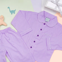 Load image into Gallery viewer, Purple Stripes Pyjamas Set

