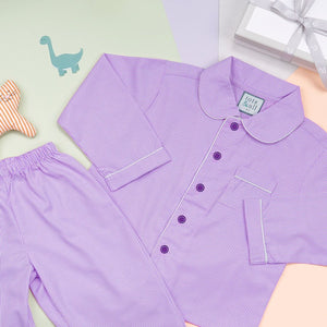Purple Stripes Pyjamas Set