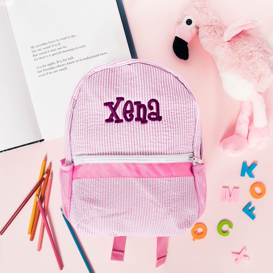 Personalised Toddler Backpack in Pink
