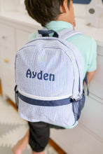Load image into Gallery viewer, Personalised Toddler Backpack in Blue
