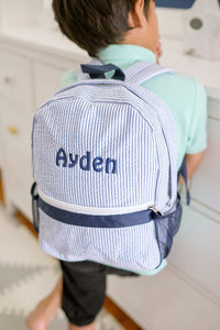 Personalised Toddler Backpack in Blue