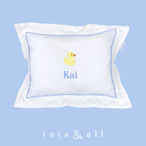 Personalised Pillow in Blue